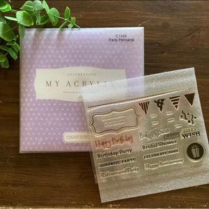 CTMH • “Party Pennants” Clear Stamp Set